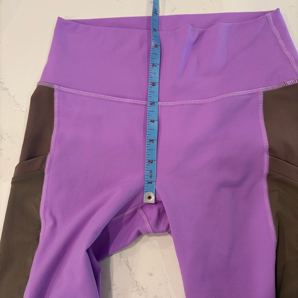 Fabletics Lilac Purple and Brown Powerhold Leggings small - Picture 5 of 10